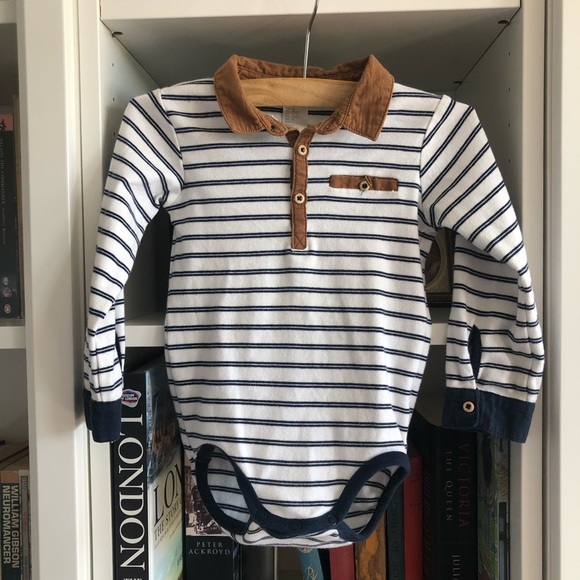 H&M Autumn outfit: cardigan, jeans, onesie & suspenders - Picture 4 of 6